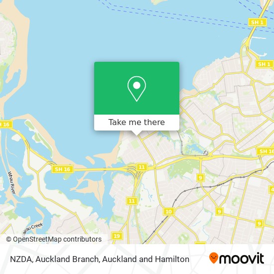 NZDA, Auckland Branch地图