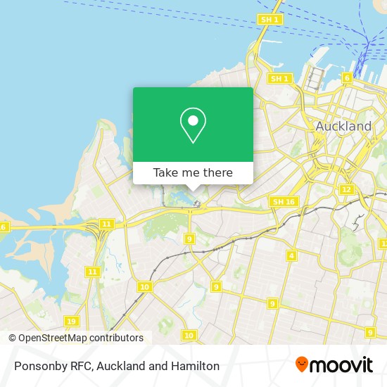 Ponsonby RFC地图