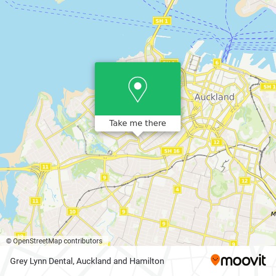 Grey Lynn Dental map