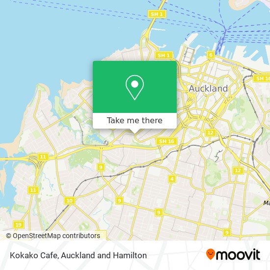 Kokako Cafe map