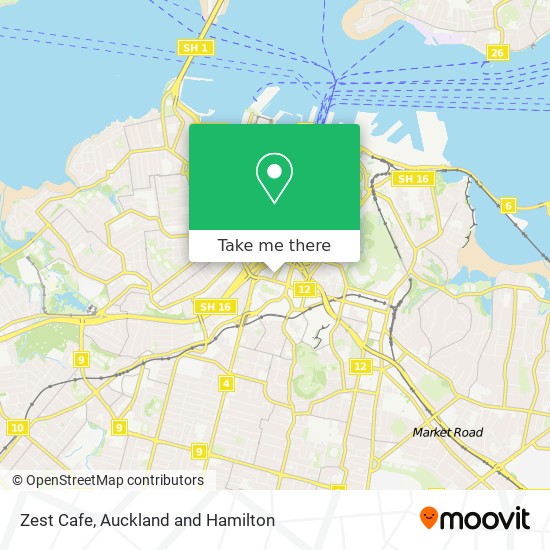 Zest Cafe map