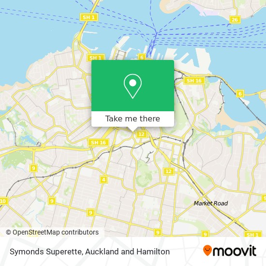 Symonds Superette地图