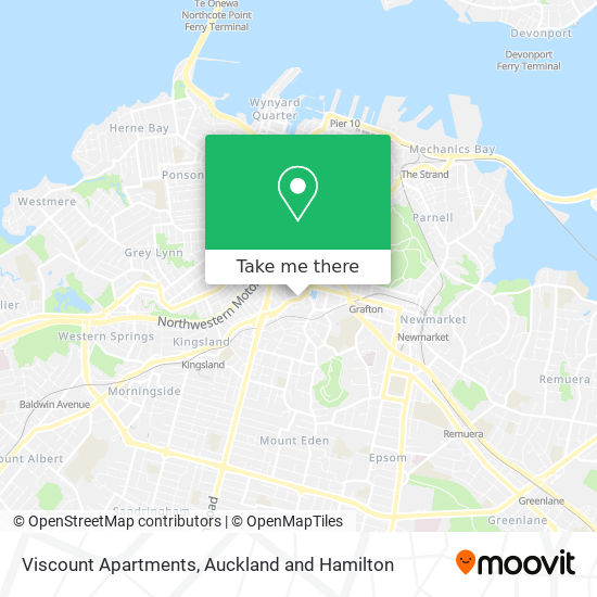 Viscount Apartments map