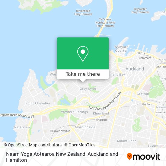 Naam Yoga Aotearoa New Zealand map