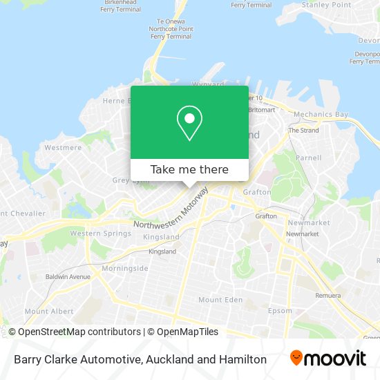 Barry Clarke Automotive map