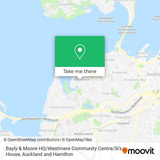 Bayly & Moore HQ / Westmere Community Centre / Si's House map