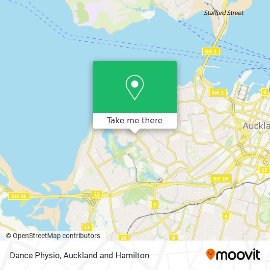 Dance Physio map