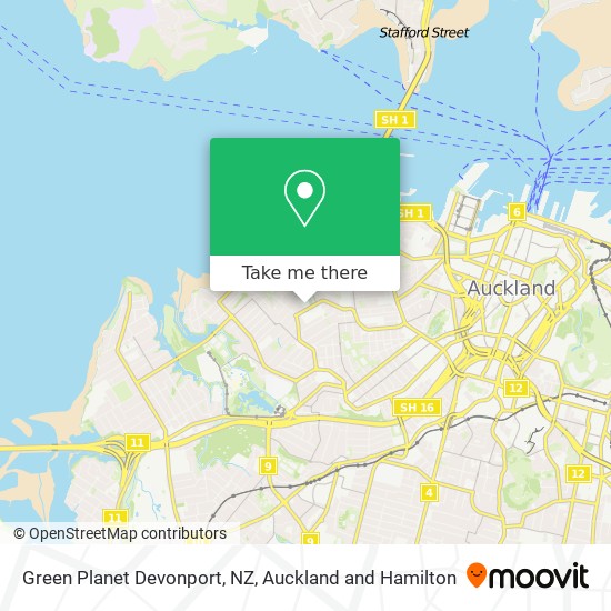 Green Planet Devonport, NZ map