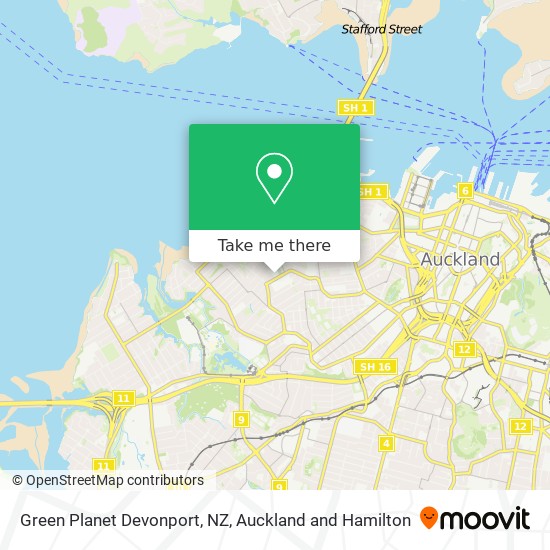 Green Planet Devonport, NZ地图