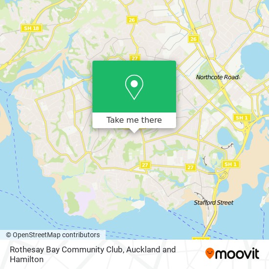 Rothesay Bay Community Club map