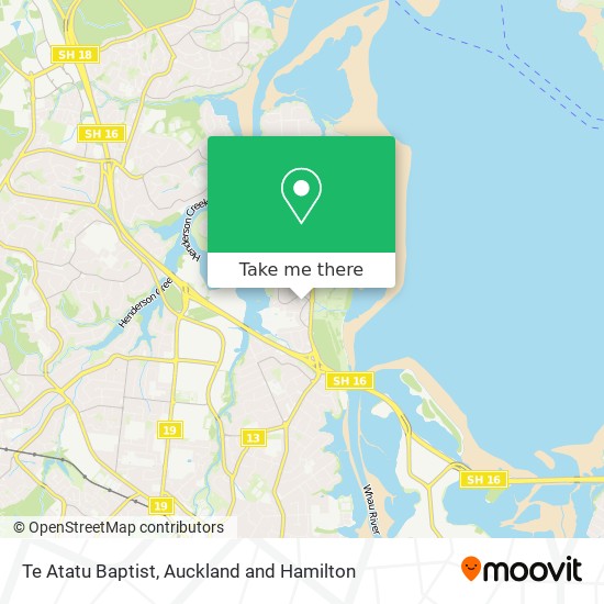 Te Atatu Baptist map