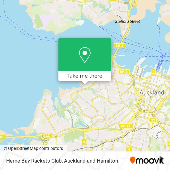 Herne Bay Rackets Club map