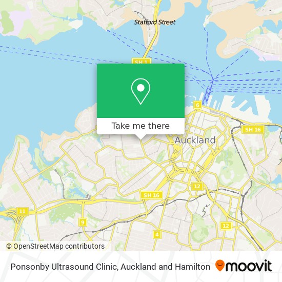 Ponsonby Ultrasound Clinic map