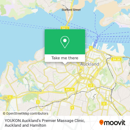 YOUKON Auckland's Premier Massage Clinic map