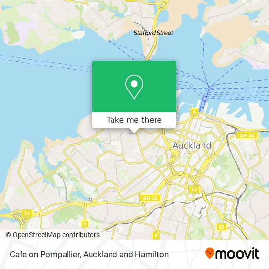 Cafe on Pompallier map