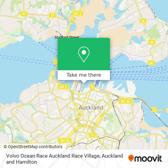 Volvo Ocean Race Auckland Race Village map