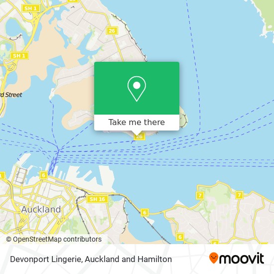 Devonport Lingerie map