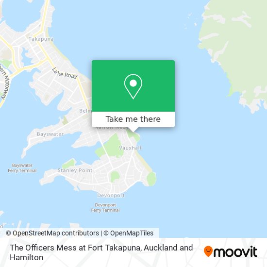 The Officers Mess at Fort Takapuna map