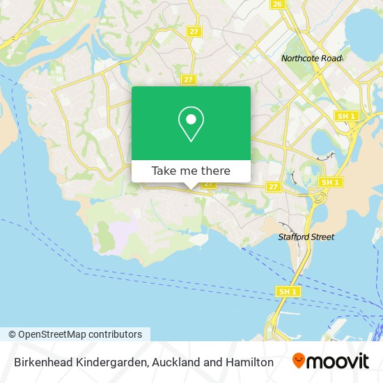 Birkenhead Kindergarden map