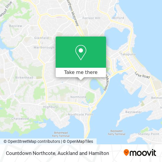 Countdown Northcote map