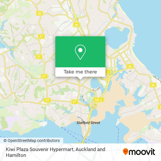 Kiwi Plaza Souvenir Hypermart map