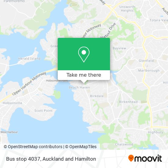Bus stop 4037 map