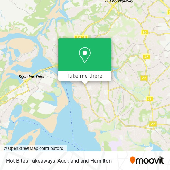 Hot Bites Takeaways map
