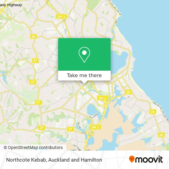 Northcote Kebab map