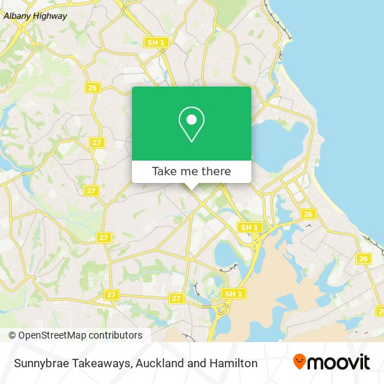 Sunnybrae Takeaways map