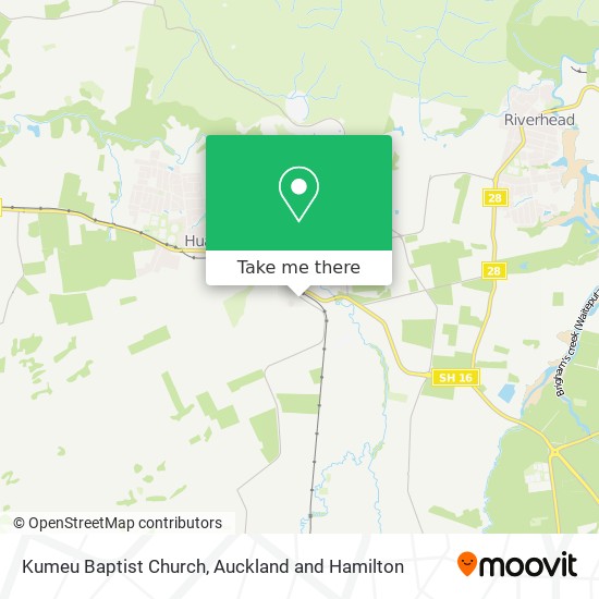 Kumeu Baptist Church map