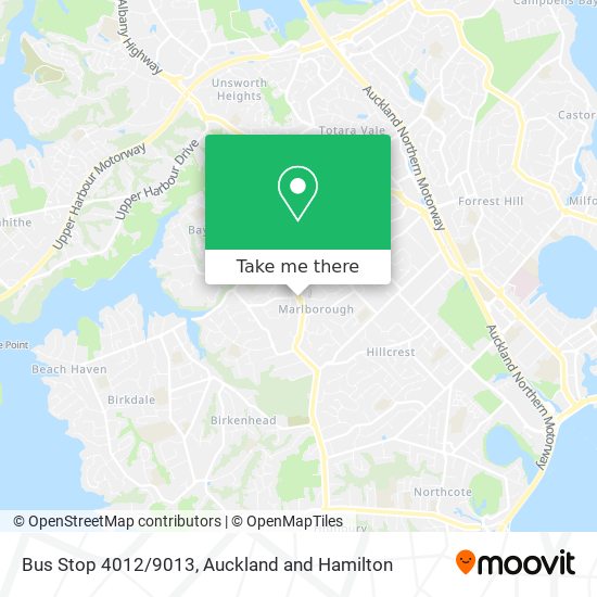 Bus Stop 4012/9013 map