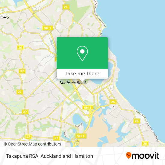 Takapuna RSA地图