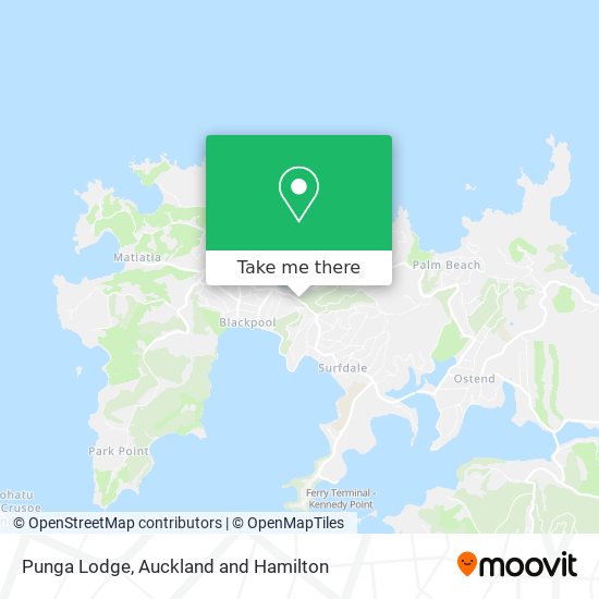 Punga Lodge map