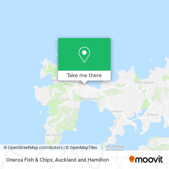 Oneroa Fish & Chips map