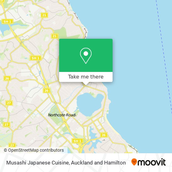 Musashi Japanese Cuisine map