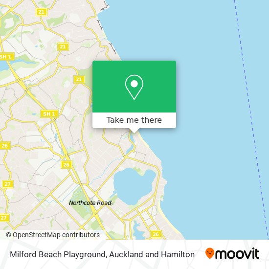 Milford Beach Playground地图