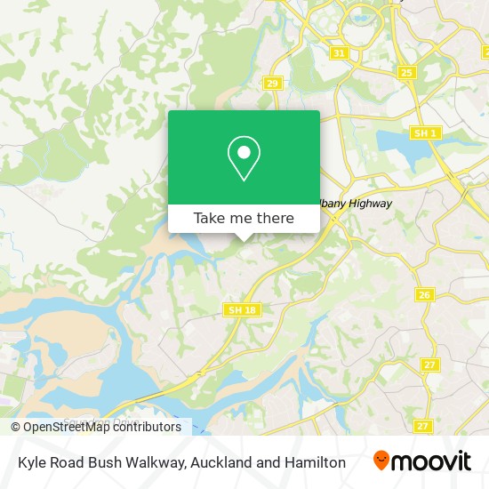 Kyle Road Bush Walkway map