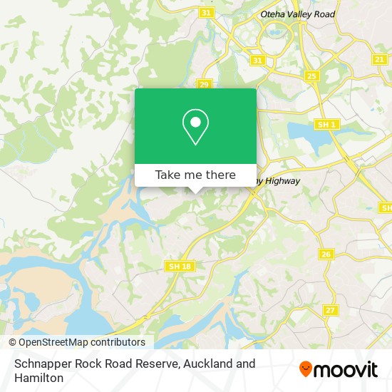 Schnapper Rock Road Reserve map