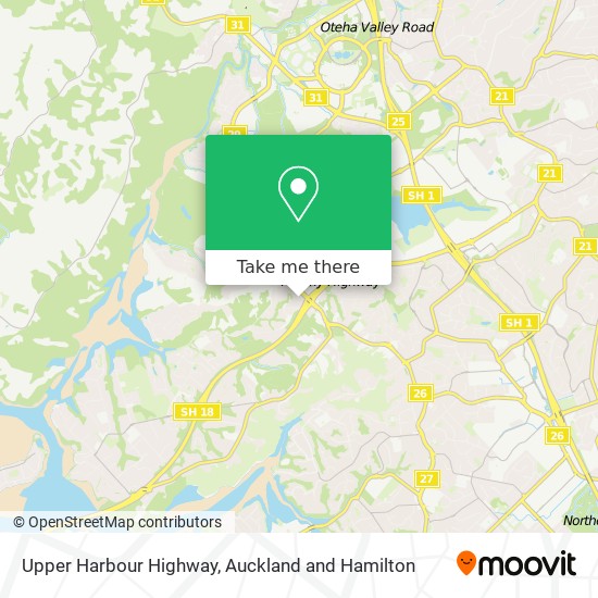 Upper Harbour Highway地图