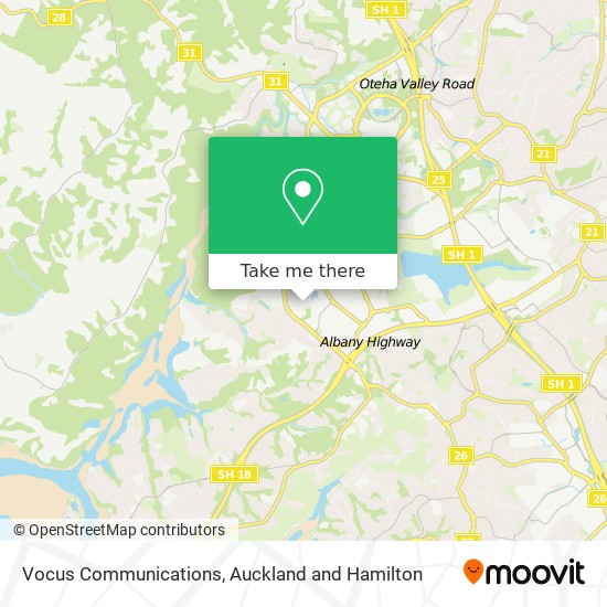 Vocus Communications map