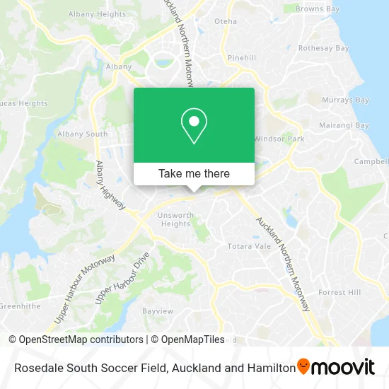 Rosedale South Soccer Field map