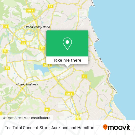 Tea Total Concept Store map