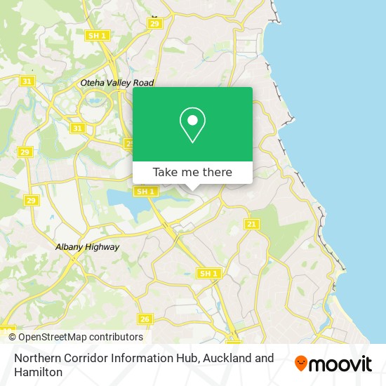 Northern Corridor Information Hub map