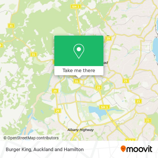 Burger King map