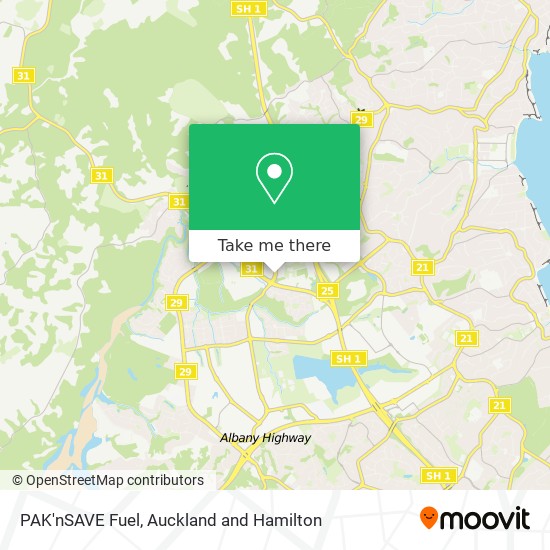 PAK'nSAVE Fuel map