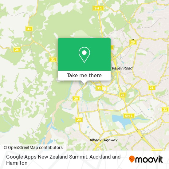 Google Apps New Zealand Summit地图