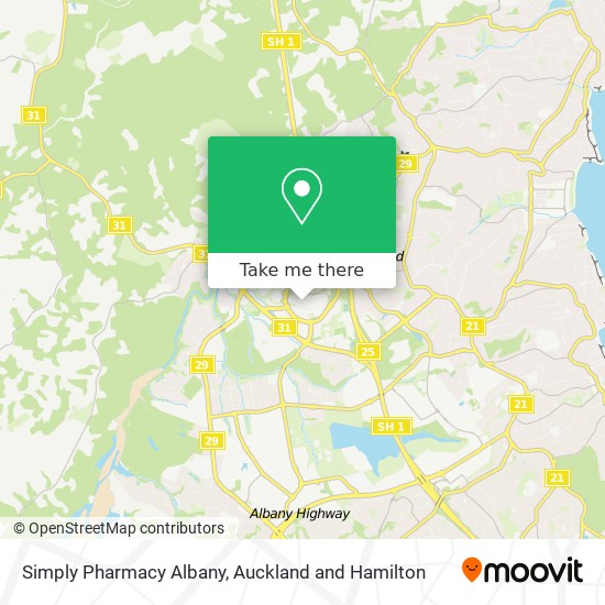 Simply Pharmacy Albany map