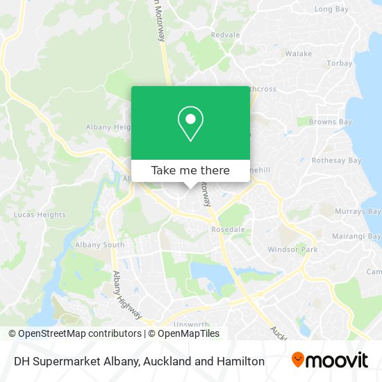 DH Supermarket Albany map