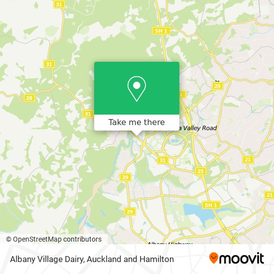 Albany Village Dairy map