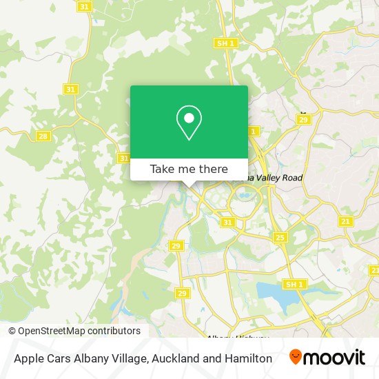 Apple Cars Albany Village地图